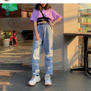 ☀️Full Set Quần Baggy + Áo CropTop( Kèm Lót)