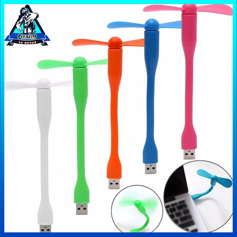 [Fitslim] Flexible Mini Usb Fan Portable Detachable Cooling Fan For Pc Power Bank