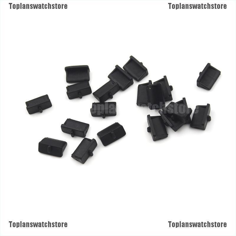 Set 20 Nắp Nhựa Mềm Đậy Ổ Cắm USB Chống Bụi Cho Nữ