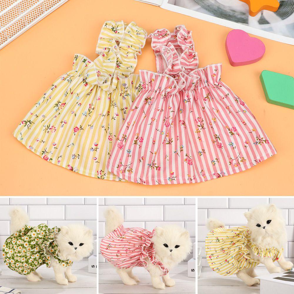 Đầm Cotton Phong Cách Công Chúa Thời Trang Xuân Hè Xinh Xắn Cho Thú Cưng