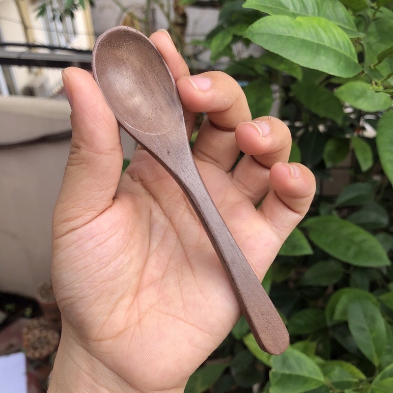 Thìa cafe mini gỗ Óc Chó nhập khẩu Mỹ, thìa xuất Nhật - CTH522 - HAHANCO