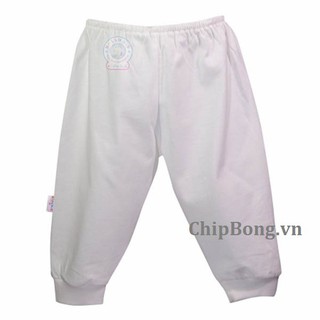 Quần dài bo trắng sơ sinh - hello bb