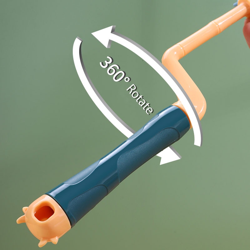 Bộ Dụng Cụ Vệ Sinh Bình Sữa Em Bé Bằng Silicone Xoay 360 Độ Cầm Tay Đầu Mềm Cấp Thực Phẩm YKD JP6