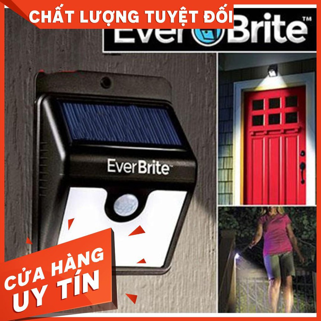 Đèn Cảm Biến Treo Tường Năng Lượng Mặt Trời EVER BRITE 20 LED