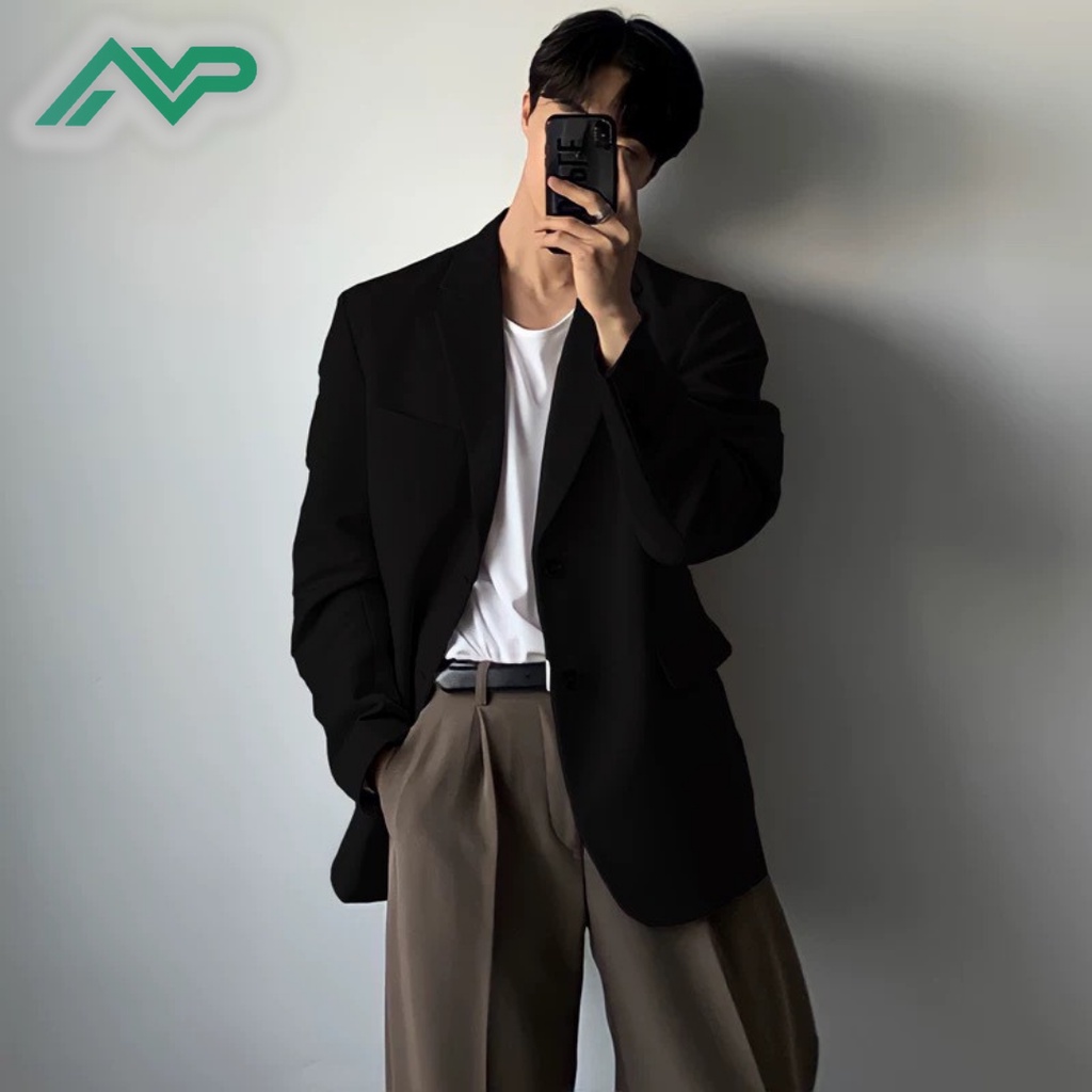 Áo Blazer Nam Dài, Áo khoác Blazer Form Rộng NPV OFFCIAL phong cách Hàn Quốc