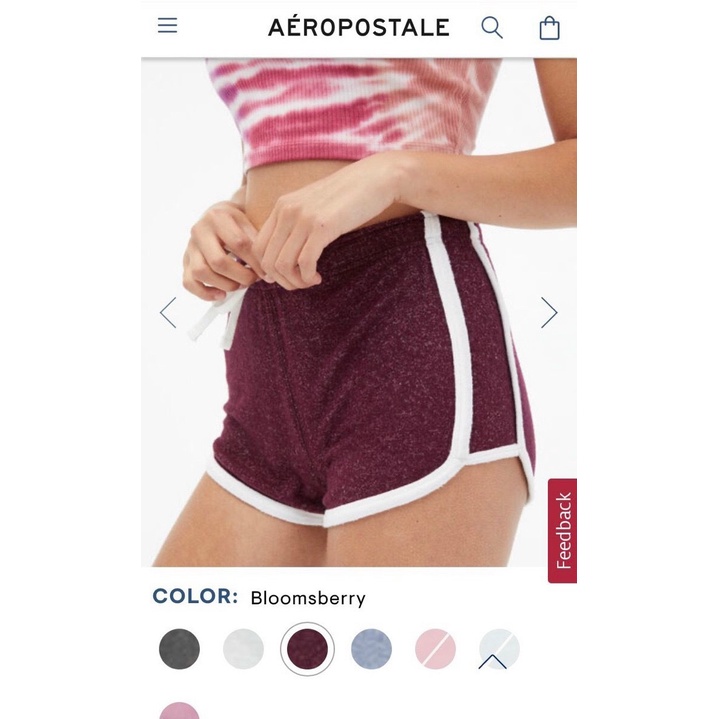 Quần Short AERO Có Dây Chất Cotton Len Dệt Kim -  3376