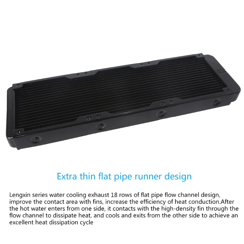 Hệ Thống Làm Mát Bằng Nhôm 18 Vòng 360mm 1 Cho Hệ Thống Làm Mát Máy Tính