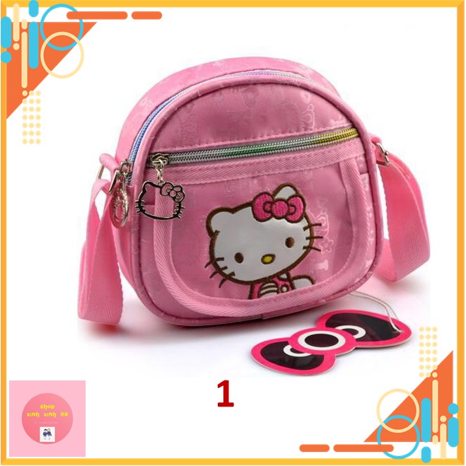 [XẢ KHO SIÊU RẺ] Túi Đeo Chéo Cho Bé Hello Kitty Hồng Xinh Xắn