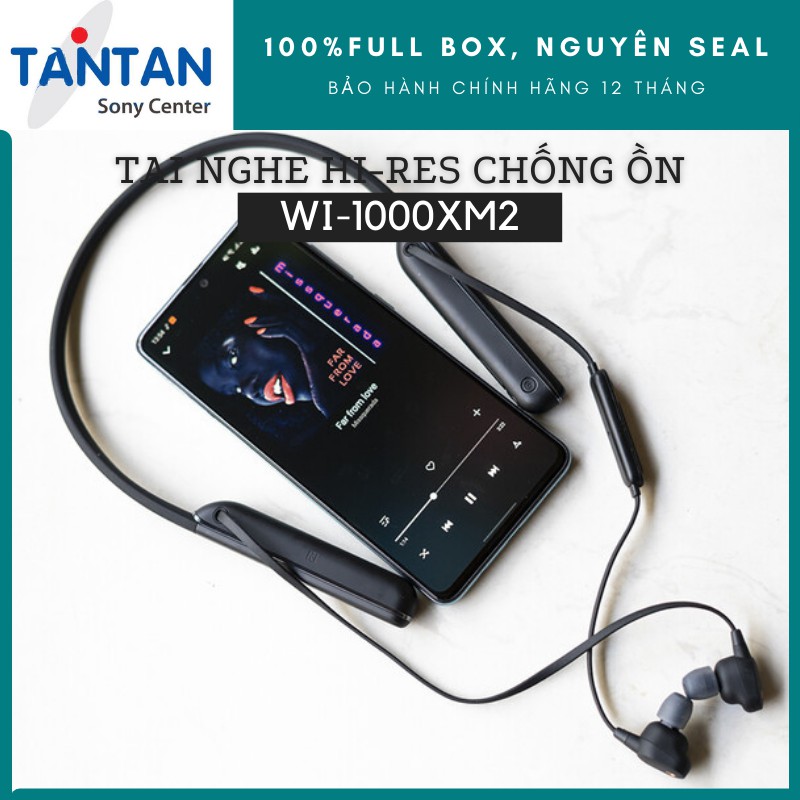 Tai Nghe BLUETOOTH HI-RES CHỐNG ỒN Sony WI-1000XM2 |DSEE HX - HD Noise Cancelling QN1 - Sense Engine - Xuất xứ: Malaysia