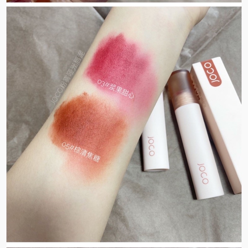 Son Môi Joco Thân Tròn, Son Nội Địa Trung Powder Mist Matte Lipstick Chất Kem Lì Mềm Mịn Như Nhung