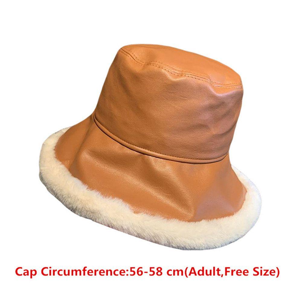 EUCA Mũ Bucket Nhung Lông Thời Trang Dành Cho Nữ