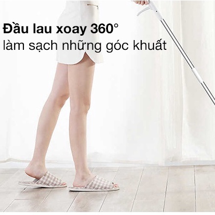 Cây lau nhà Xiaomi Deerma thông minh xoay 360 độ 2 trong 1 (Xịt nước &amp; Lau) TB500 - HAPOS