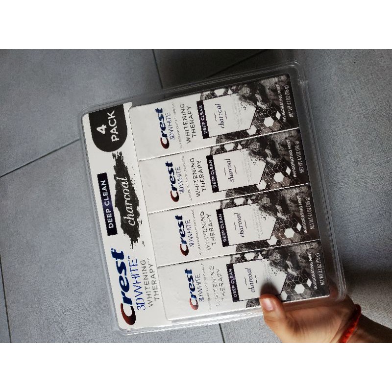 KEM ĐÁNH RĂNG THAN HOẠT TÍNH SIÊU TRẮNG RĂNG 3D Crest Charcoal  - ORDER US