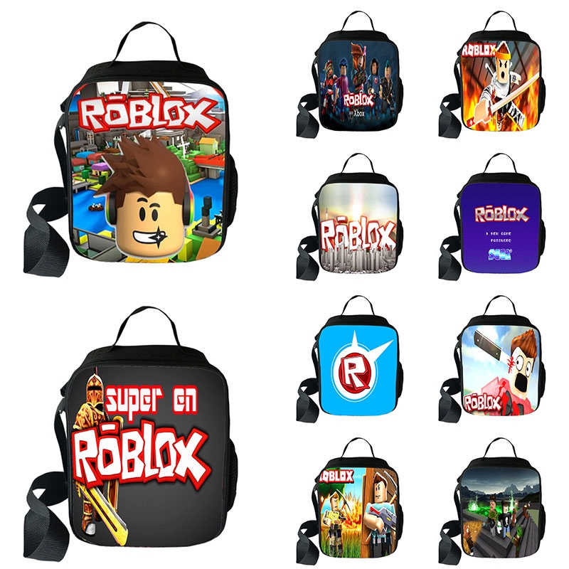 Roblox Game Insulated Lunch Bag Kids Picnic Bags School Food - food games in roblox
