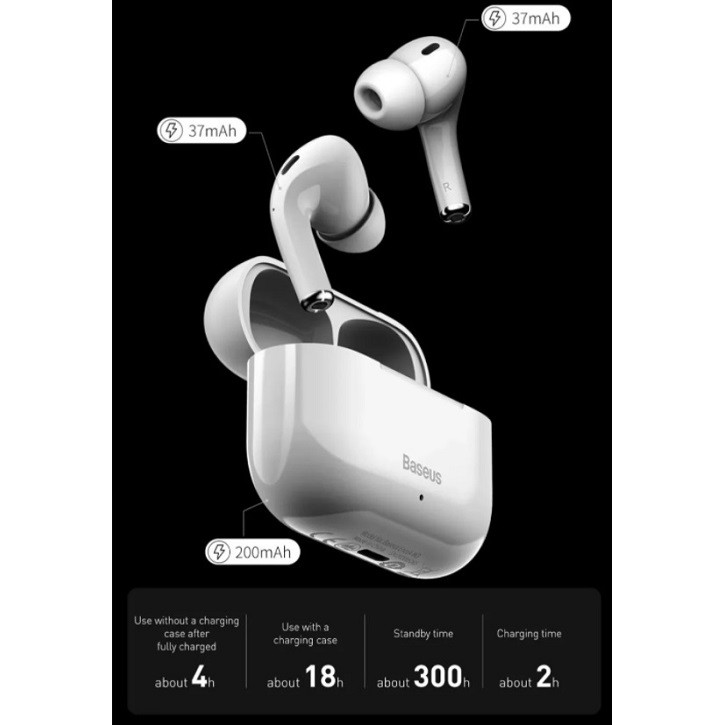 Tai nghe không dây Baseus W3 - Tai nghe Bluetooth Baseus Encok W3 TWS