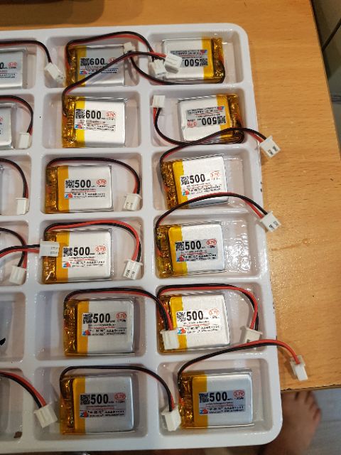 Pin Li-Po ZonCell 3.7V 500mAh 602530 552530 cho SmartWatch