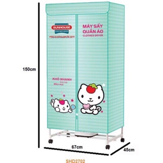 Tủ sấy quần áo sunhouse SHD2702