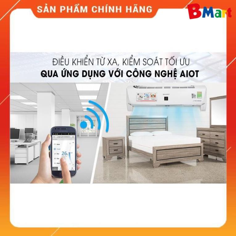 Điều hoà Sharp J-Tech Inverter, Có Plasmacluster ion, Kết nối SmartPhone AH-XP10WHW, AH-XP13WHW  - BM