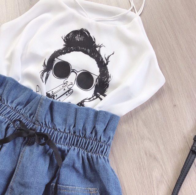 Chân váy lưng thun rách viền dài 45cm | BigBuy360 - bigbuy360.vn