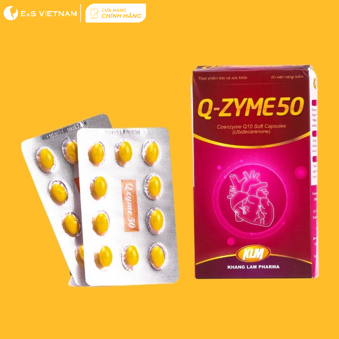 Viên uống Q-Zyme 50 Chống Oxy hóa - Tăng cường chức năng hệ Tim mạch