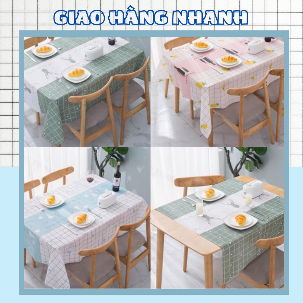 Khăn Thảm Trải Bàn Nhựa PVC Chống Thấm Nước Họa Tiết Sang Trọng Mẫu Mới 88107 Shop Giao Hàng Nhanh