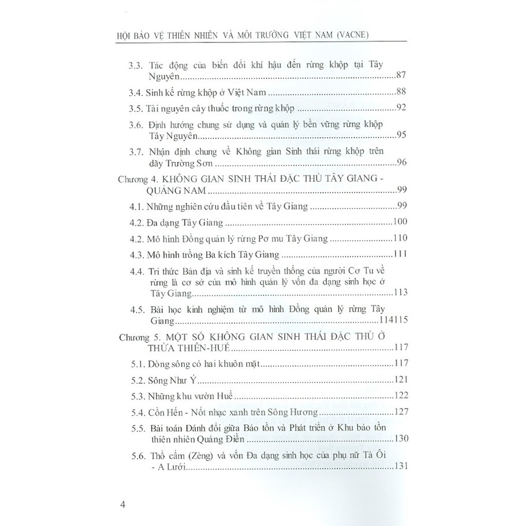 Sách - Những Không Gian Sinh Thái Đặc Thù Dãy Trường Sơn - Bảo Tồn Đa Dạng Sinh Học Dãy Trường Sơn - Tập 2