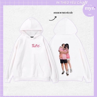 Áo Hoodie Trắng Dài Tay In Theo Yêu Cầu ( Nam Nữ Đủ Size)