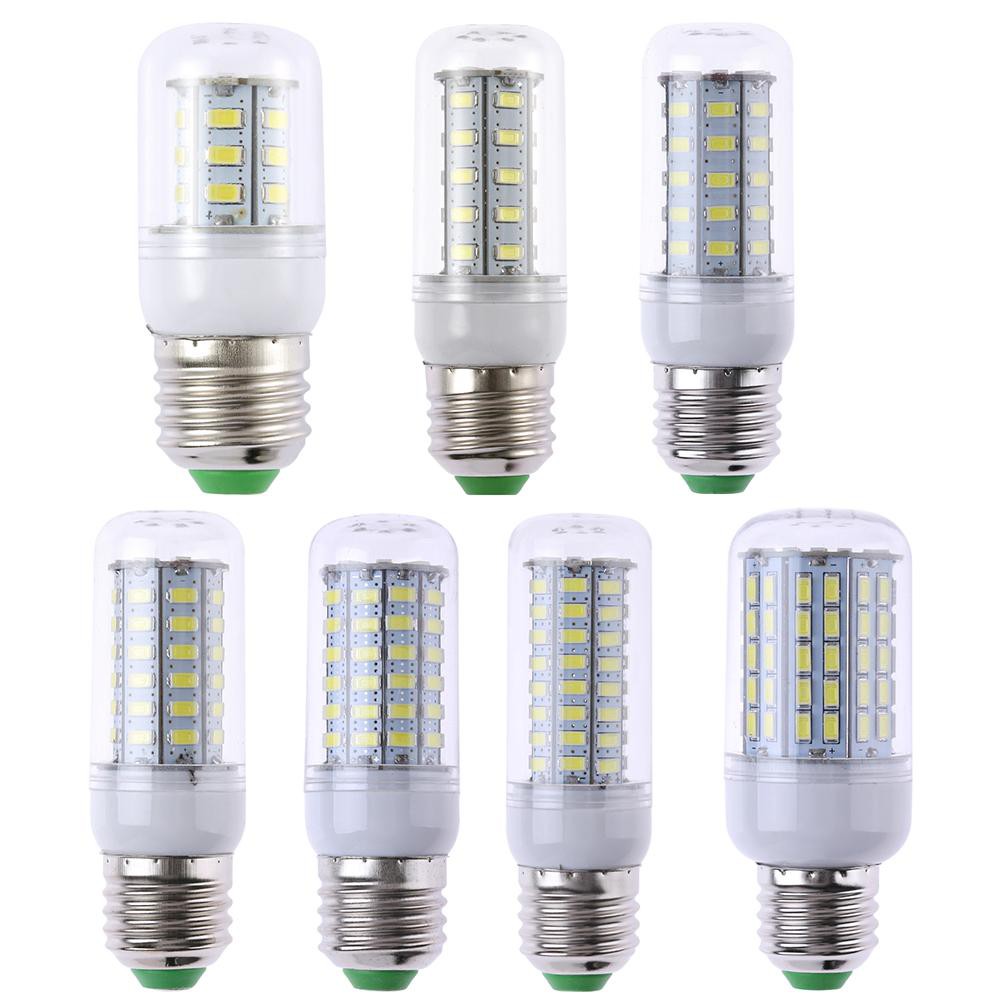 Bóng đèn LED E27 SMD 5730 siêu sáng 220V-240V màu trắng hình trái bắp