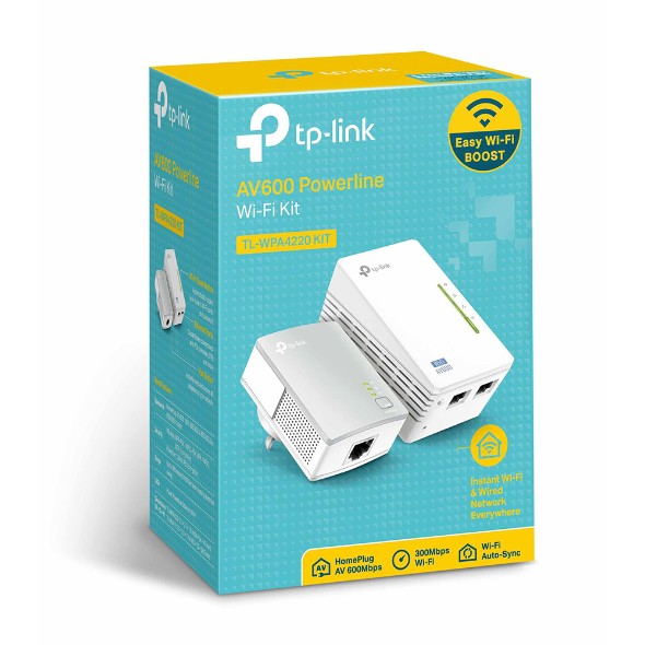 Bộ Mở Rộng Internet Qua Đường Dây Điện TP-Link TL-WPA4220KIT AV600 300Mbps - Hàng Chính Hãng