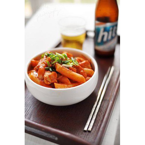 COMBO NẤU BÁNH GẠO TOKBOKKI CAY(500G BÁNH GẠO KÈM 100G SỐT)