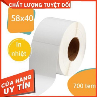 Decal nhiệt khổ 58×40 mm cho CNC, cân điện tử