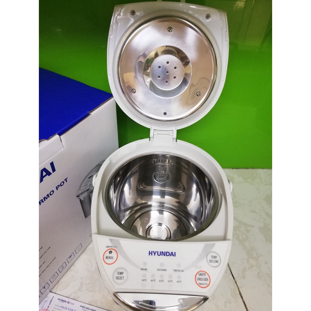 Phích Điện Tử Giữ Nhiệt HYUNDAI HDE 5100 Dung Tích 3.8L, Công Suất 800W - Chính Hãng Bảo hành 12 tháng