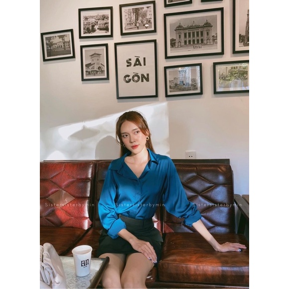SISTERSISTER - Áo sơ mi lụa cơ bản Paris