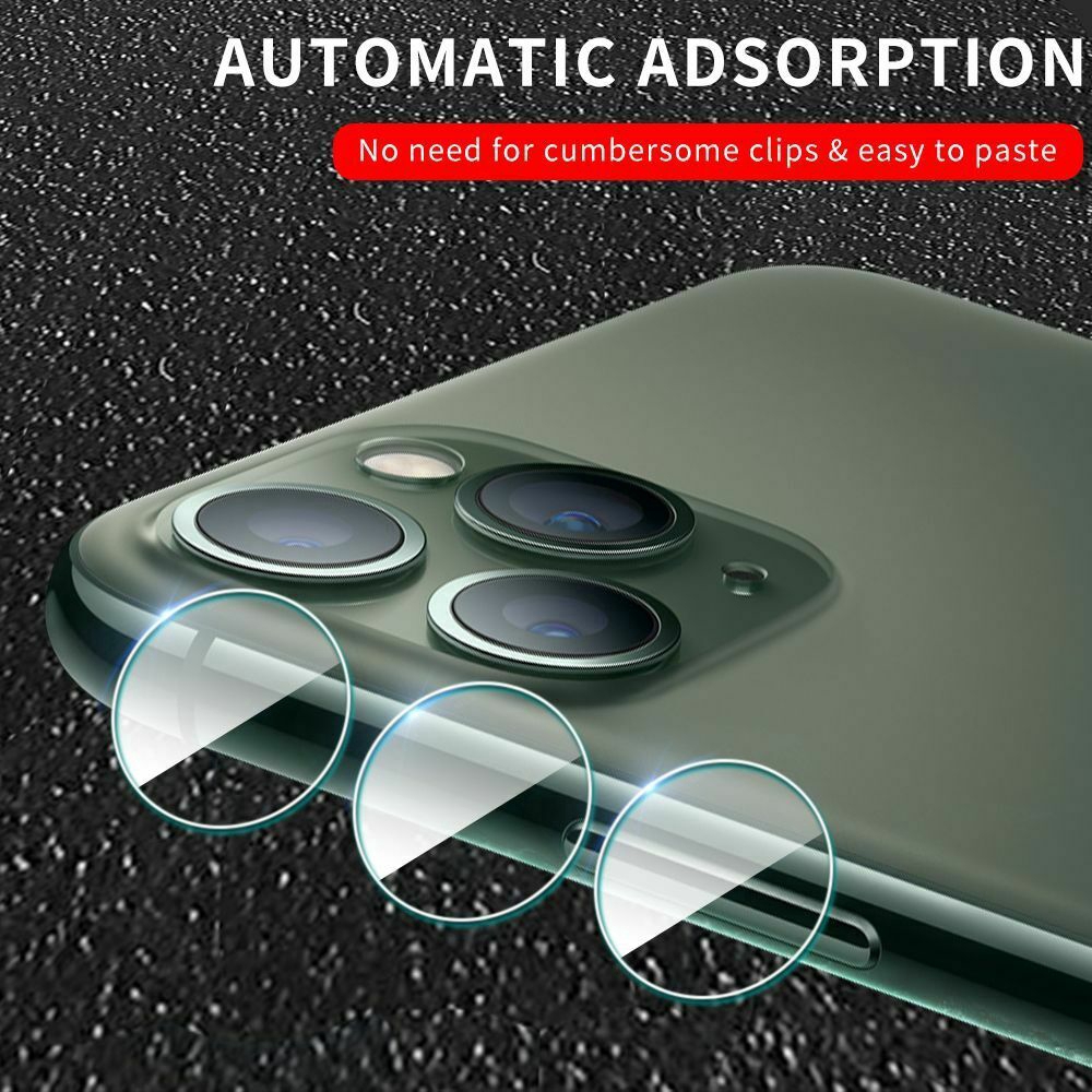iPhone 11 Pro Max 9D Back Full Lens Tempered Glass Film Camera Protector