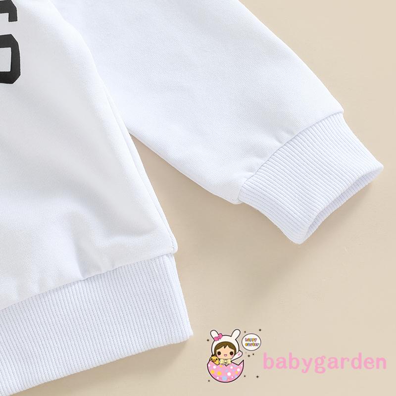 Set Đồ 2 Món Gồm Áo Hoodie Tay Dài In Chữ + Quần Dài Dây Rút Có Túi Bên Hông Cho Bé Trai 3 Tháng Tuổi