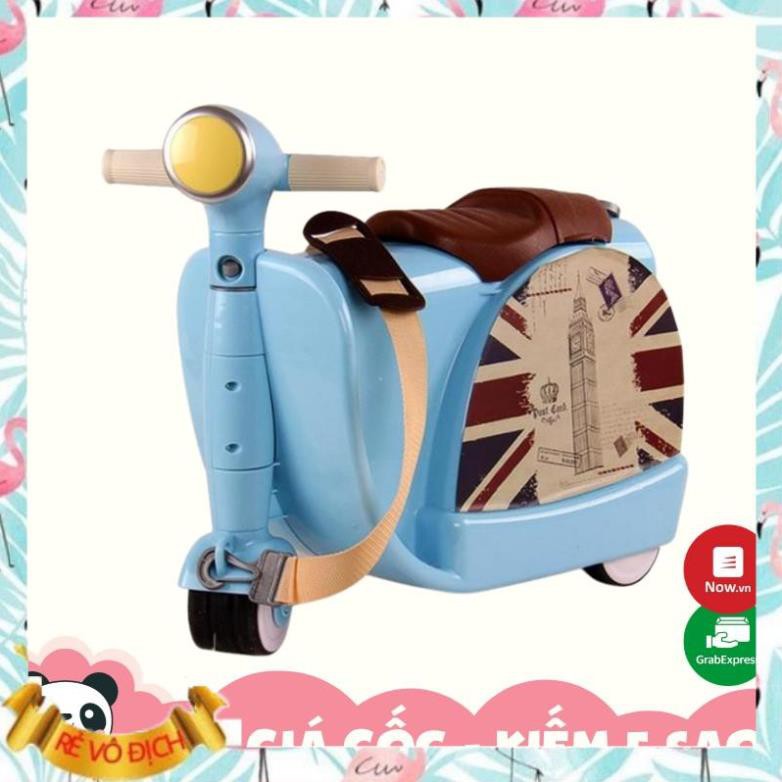 FREESHIP !!! Vali xe chòi chân Vespa Royalcare cho bé RC822217 màu Xanh