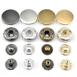 Nút quần áo túi xách dạng bấm bằng kim loại DIY tháo rời được tiện lợi