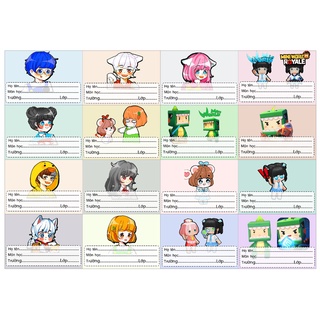 Nhãn vở hero team nhiều mẫu lựa chọn