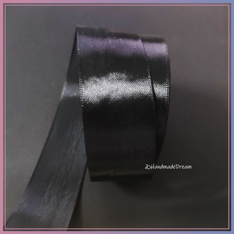 Dây Ruy Băng Màu Đen Gói Quà Tặng - Trang Trí Handmade - Làm Thủ Công