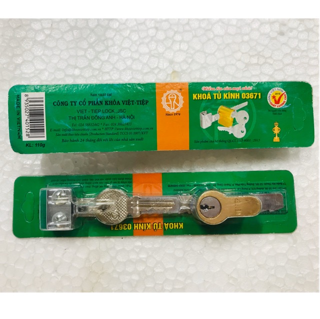 Khoá Việt Tiệp, khoá tủ kính 03671