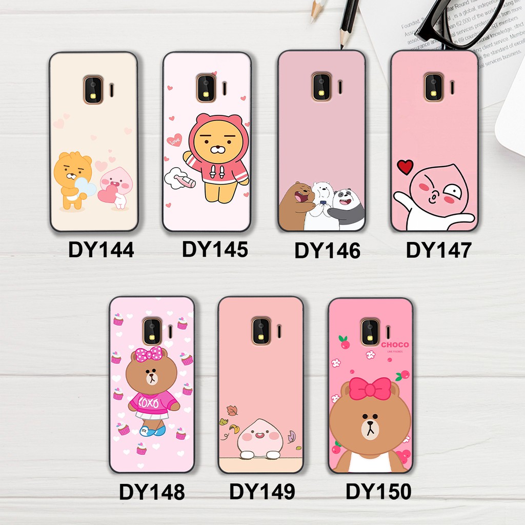 Ốp lưng điện thoại Samsung Galaxy J2 Core - J2 Pro - J4 2018 hình gấu line- Doremistorevn | BigBuy360 - bigbuy360.vn