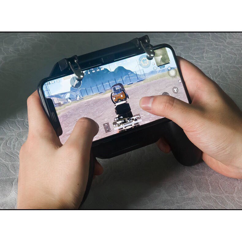 Tay cầm chơi game Sr kiêm sạc và quạt tản nhiệt chơi game mobile Liên quân pubg ros freefire