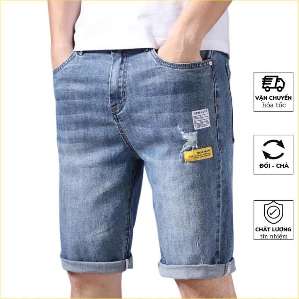 Quần short Nam jean chất bò co dãn thoải mái [lephuong200 ] quần lửng jeans NHIỀU MẪU ĐẸP 2022  ,
