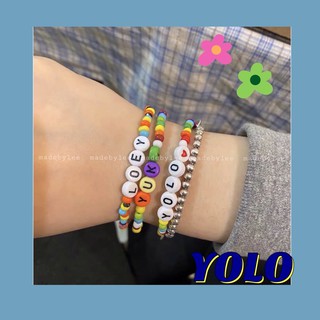 Vòng Tay Chữ Handmade Làm Theo Yêu Cầu Vòng tay Xỏ Hạt Cườm Thủ Công MADEBYLEE