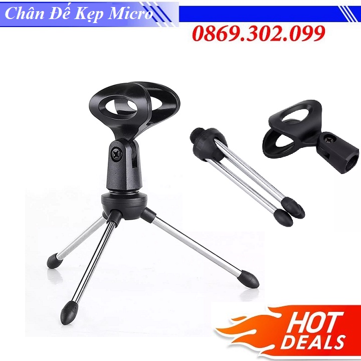 Chân Đế Kẹp Micro Thu Âm Live Stream Để Bàn Cao Cấp