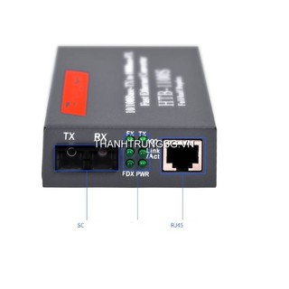 Converter single mode 2 cổng sc htb1100
