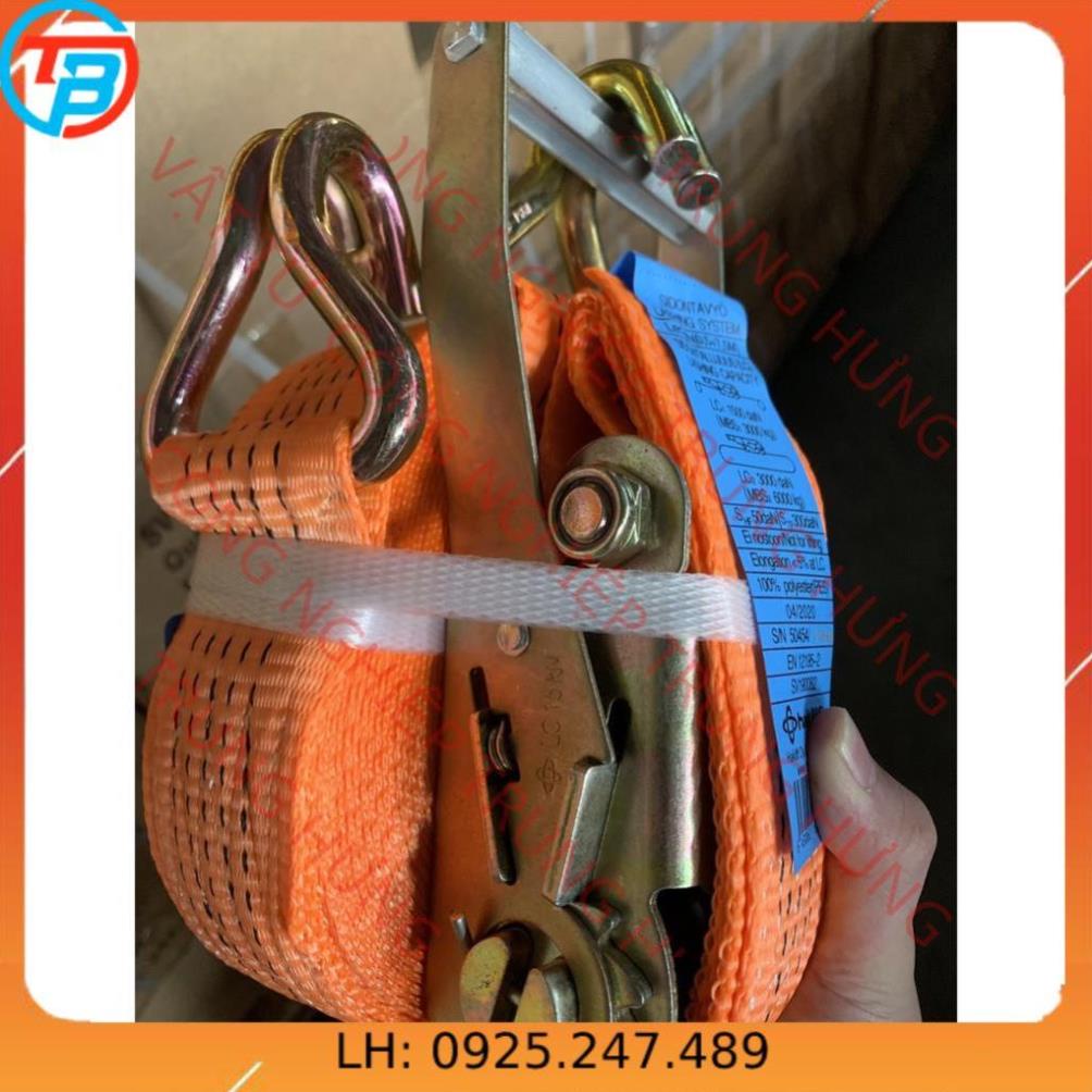 Dây cảo chằng hàng tăng đơ bản 35mm, dài 5m, tải trọng 2 tấn,  thương hiệu TBVINA