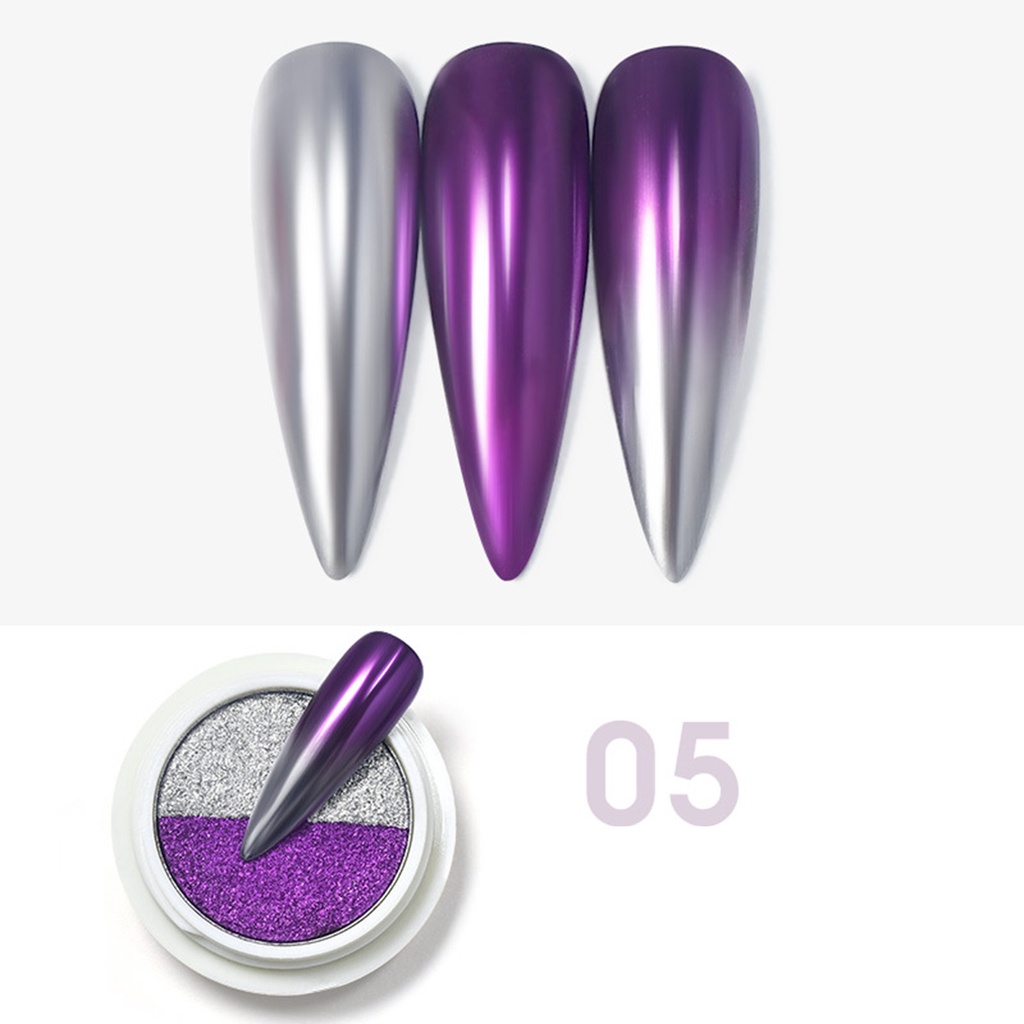 [Hàng mới về] Bột Tráng Gương Hiệu Ứng Cực Quang Làm Móng Nghệ Thuật Lâu Trôi