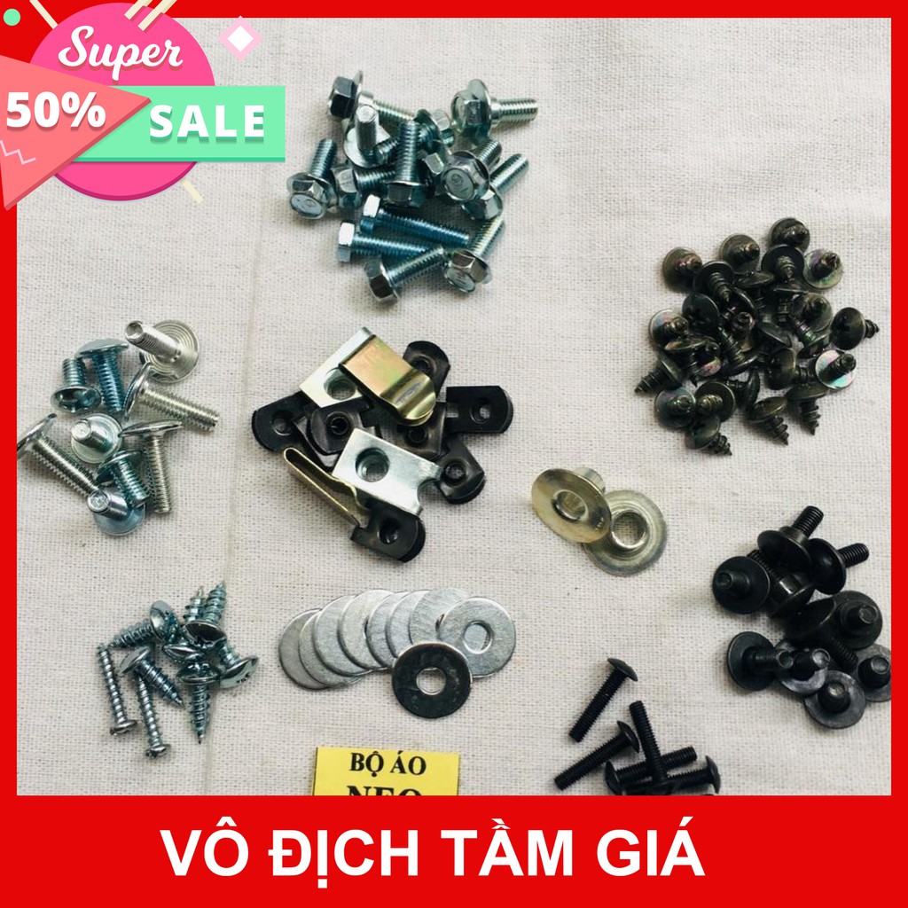 FULL BỘ ỐC DÀN ÁO DÀNH CHO XE HONDA FUTURE NEO CAO CẤP MỚI KENG XÀ BENG