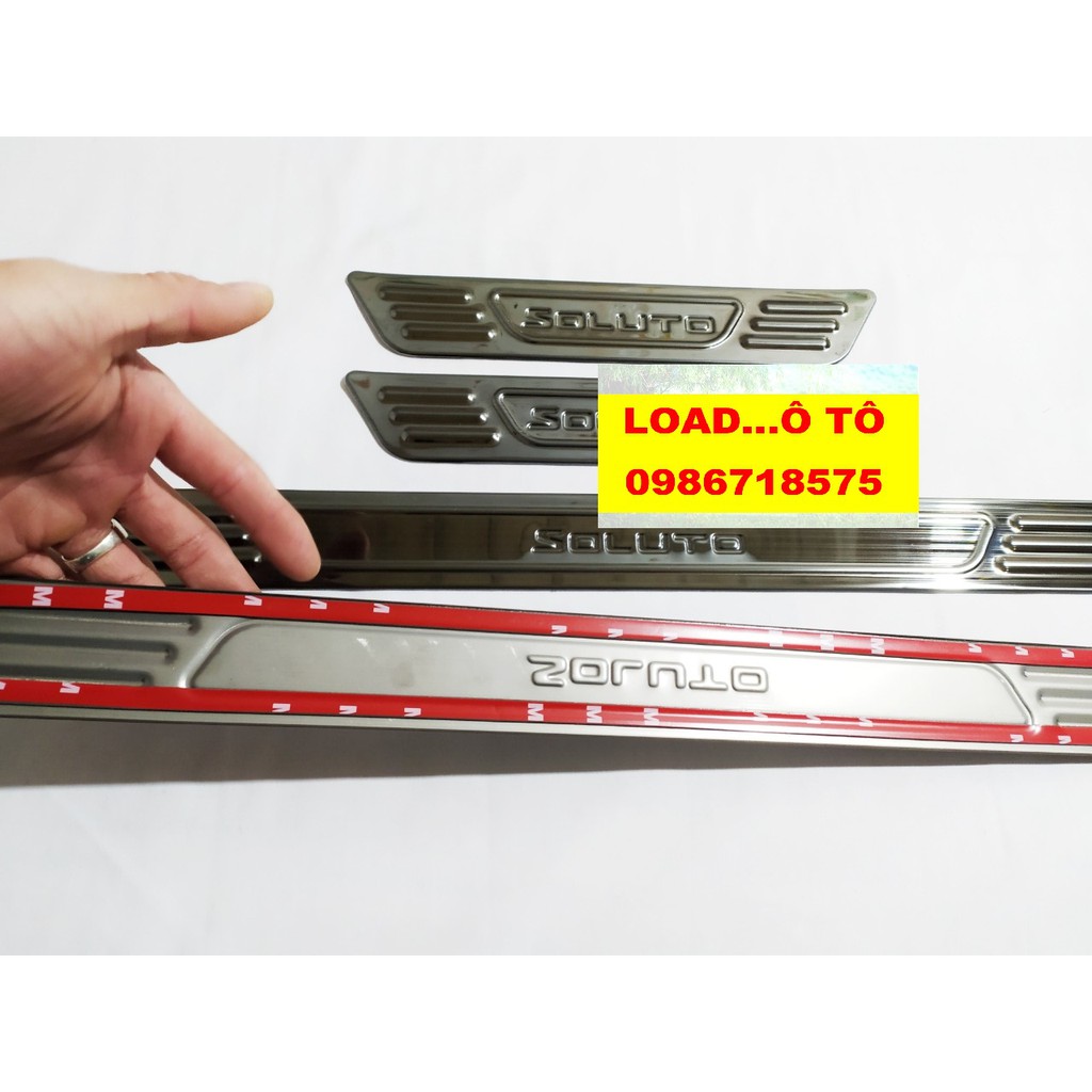 Ốp Bậc Cửa, Nẹp Bước Chân Ngoài KIA Soluto Titan Cao Cấp